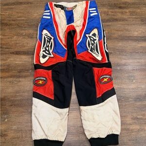 MSR M2R Motocross Pants Mens 32 Red Blue Black Off-Road Racing